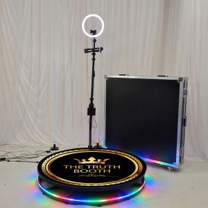 Quality Metal 360 Selfie Booth Comes With Customized Logo And Flight Case wholesale