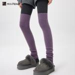 Women Ribbed Over Knee High Socks Leg Warmers Toeless Yoga Ballet Dance Leg