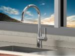 Anti Fingerprint Kitchen Sink Mixer Taps 360 Degree Rotatable