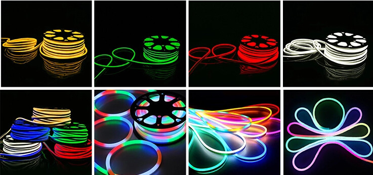 Silicone NEON LED Strip 24V Super Flexible Neon Led Rope Lights Waterproof