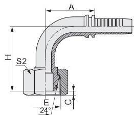 Hydraulic Parts Connector Metric/ Bsp/ Jic/ NPT Male Female Threaded High Pressure Hydraulic Hose Tube Pipe Fittings Adapter 20491