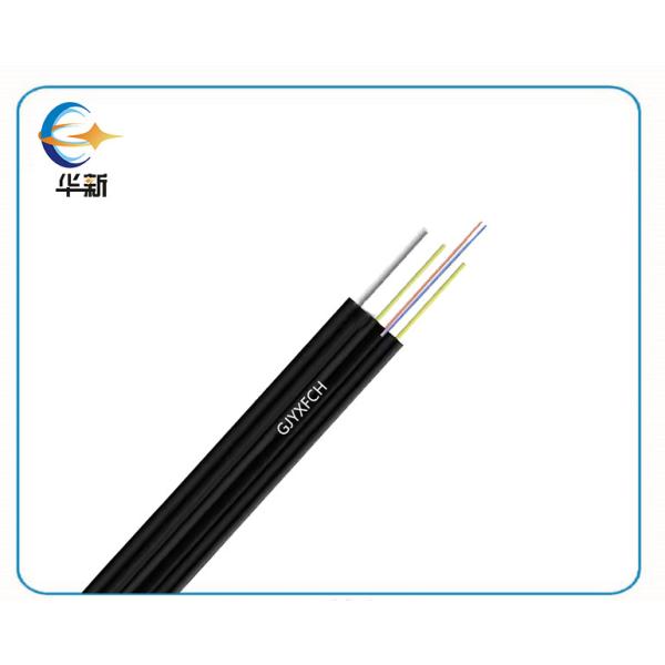 Outdoor Communication FTTH Drop Cable Self Supporting Aerial Fiber Optic Cable 1