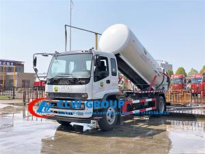 Quality ISUZU FTR 10000L Stainless Steel Vacuum Sewage Suction Truck wholesale
