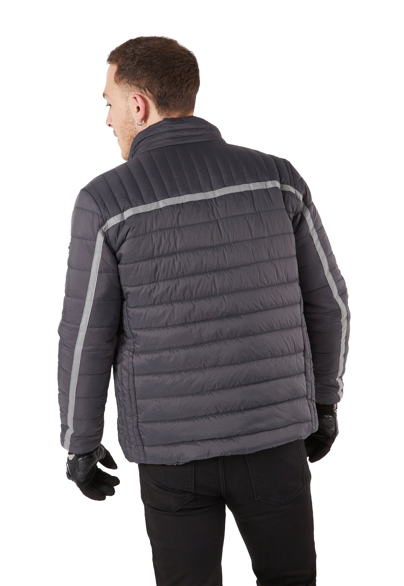 Warm Duck Down Puffer Jacket Dyed Embroidered Corduroy With Hood