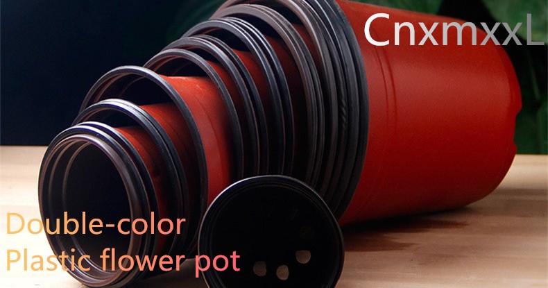PP Sun 15cm Width Plastic Flower Pots 12 Drainage Holes