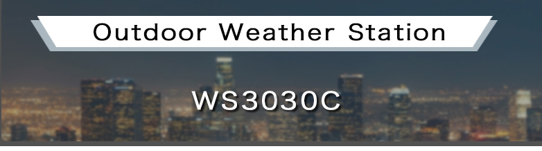 WS3030C Outdoor Professional Wireless Solar Weather Station With Wind And Rain Sensor