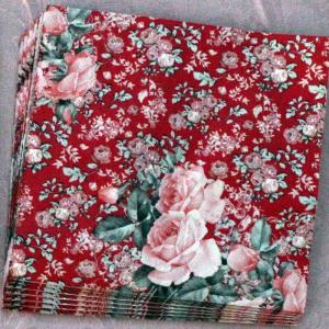 Quality Tea Party 2ply Decorative Napkins For Decoupage , 20-Ct Red Rose Napkins wholesale