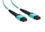 24F Fiber Optic Jumper Aqua Color , Multimode Fiber Patch Cord 3mm Diameter