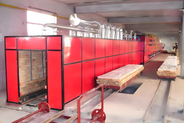 Customizable Tunnel Kiln For Oil Fuel Client Customization And Custom Cross Section