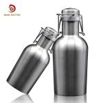 1.5L 2L Vacuum Insulated Growlers , Double Wall Swing Top Beer Growler