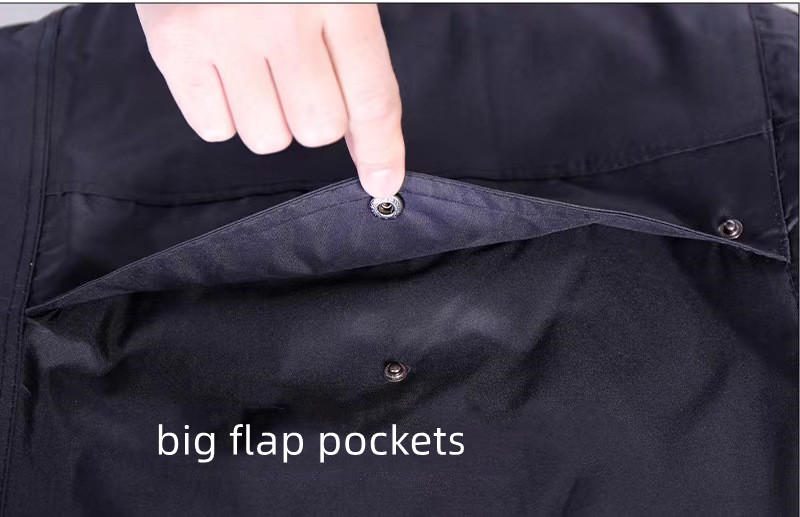 Thickened Work Wear Rain Gear Vulcanization Rubberized Worker Raincoat