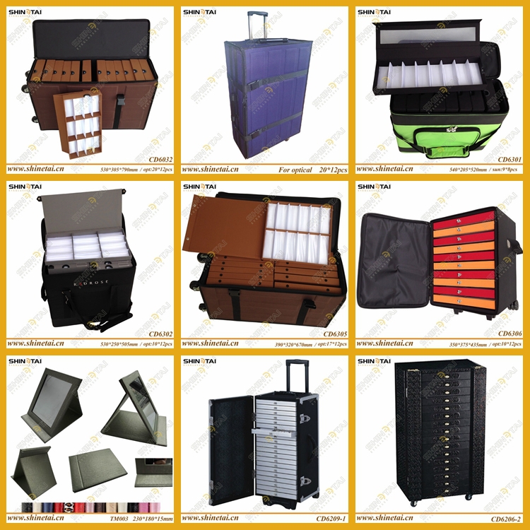 PU Leather Waterproof glasses suitcase
