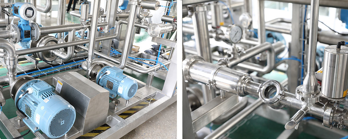 16C Carbonated Filling Machine Welded Structure Frame With Adjustable Stainless Steel Legs