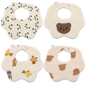 Quality Durable Quality Infant Bibs Feeding the Baby of Cotton in Multiple Color wholesale