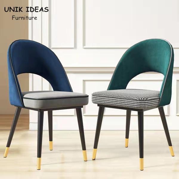 Kitchen Green Metal Frame Dining Room Chair Back Styles Upholstered Backrest