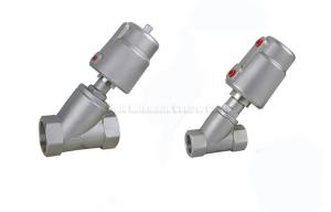 Quality DN10~DN80 Stainless Steel Piston Angle Seat Valve With Stainless Steel Actuator wholesale