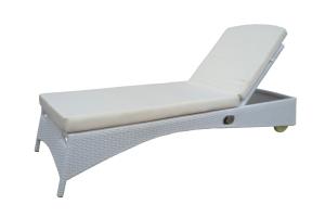 Quality White garden sun lounger outdoor day bed wholesale