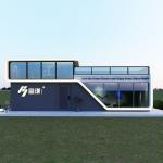 Capsule House With Balcony Prefabricated Construction Industry Outdoor Capsule