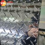 3mm 4mm 1100 3003 5083 6061 Mirror Polished Reflective Embossed Aluminum Tread