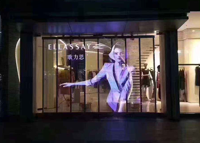 P3.91 Transparent LED Curtain Display 1000x1000mm High Transparency