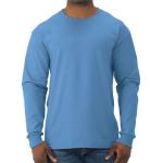 Men′ S Long Sleeve Soft Washed Button Cotton T-Shirt