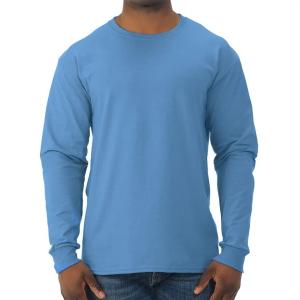 Quality Men′s 50% Cotton 50% Polyester Heavy Weight Jersey Long Sleeve T-Shirt wholesale