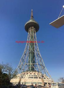 Quality Commercial Silver Self Supporting Tower Microwave Communication Tower wholesale