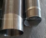 V Shape Wire Wrapped Screens Intake Well SS Wire Mesh Screen 6m Length