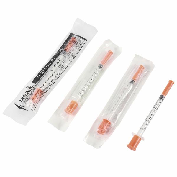 Cheap Medical Electrolysis Disposable Needles 0.3ml 0.5ml 1ml Insulin Syringe for sale