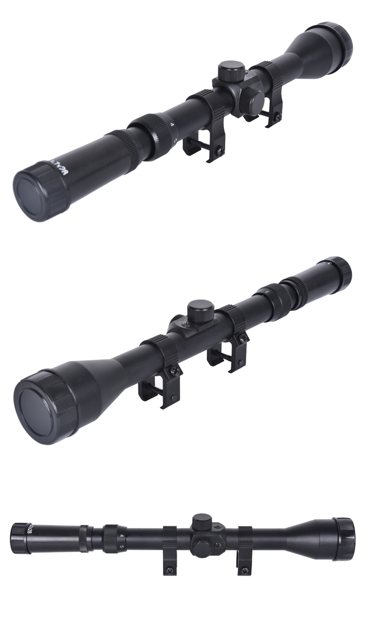 3-7x28 High Power Optics Scope for Hunting and Tactical Shooting in Black/Camouflage