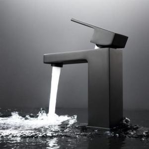 Quality Dirt Resistant Brushed Black Dish Washing Faucet Electroplating Matte Black Basin Taps wholesale