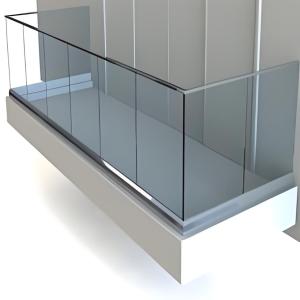 Quality Frameless Aluminum Glass Fence System Weatherproof Low Maintenance wholesale