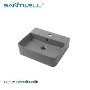Quality AB8589A Styles Economical Price Vanity Wash Basin Matt Grey Bowl Sinks Bathroom Sanitary Ware wholesale