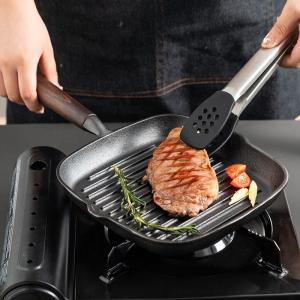 Quality Hot Selling Omelette Fry Grill Pan Multipurpose Korean Die Cast Iron Bbq Frypan Non Stick Square Cookware Skillet Pan wholesale