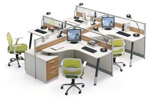 Quality modern 4 seat office partition workstation,office cubicle,#JO-7002 wholesale