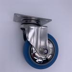 Soft Rubber Caster with 360 Degree Top Plate 3 Inch