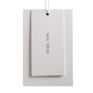 Quality White Duplex Paper Matte Varnishing Garment Swing Tags Customer Logo wholesale