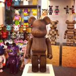 SGS Approved Hand Carved Wood Sculptures Bear Toy Ornament
