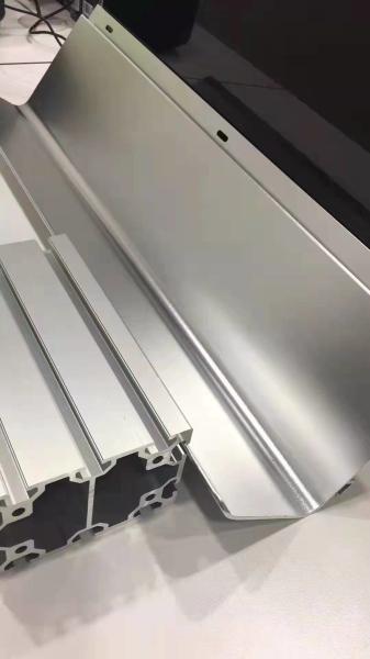 Silver OEM Aluminium Extrusion Profiles Heat Sink Profiles Anodised For Power