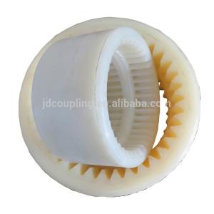 Quality Nylon Gear Flexible Coupling Parts Inner Ring White Color Customized Nylon sleeve inner gear ring wholesale