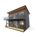 Main structure Wooden Galvanized Steel Square Tubes 4 Bedroom Bilayer Prefab