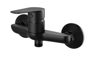Quality Shower Mixer Faucet Cold Hot Tap Brass Single Lever Matt black wholesale