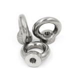 Nickel Plated Stainless Steel 304 M10 Lifting Eye Nut with and MTC Certificate