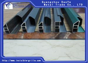 Quality Safety Invisible Grilles Aluminum Track Channel Sand White / Green Colour wholesale