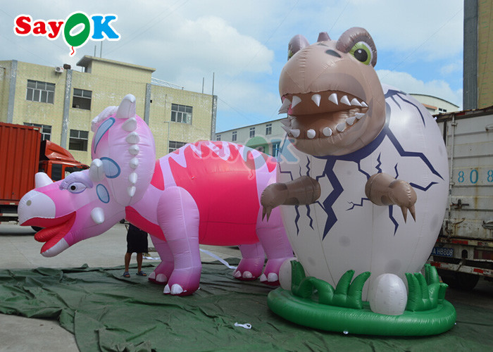 4m Inflatable Giant Dinosaur For Festive Decoration Wind Resistance