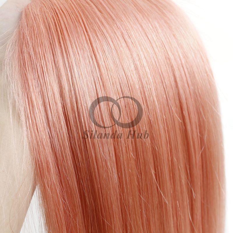 #T1B/Pink Straight Remy Human Hair Bundles Sew In Weave Bundles Brazilian Bundle Deals
