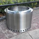 BBQ Smokeless Fire Stove Camping 18 Inch Fire Pit Stainless Steel