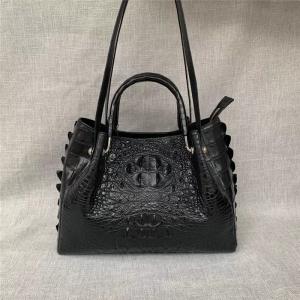 Quality Authentic Crocodile Leather Women Large Handbag Female Single Shoulder Bag Genuine Alligator Skin OL Lady Working Purse wholesale