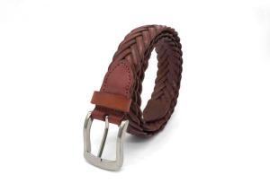 Quality Woven Braided Cowhide Belts For Mens Casual Leather Belt wholesale