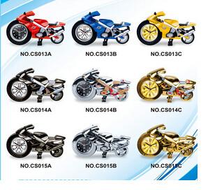 Quality New creative gift product Motorcycle alarm clock toy wholesale